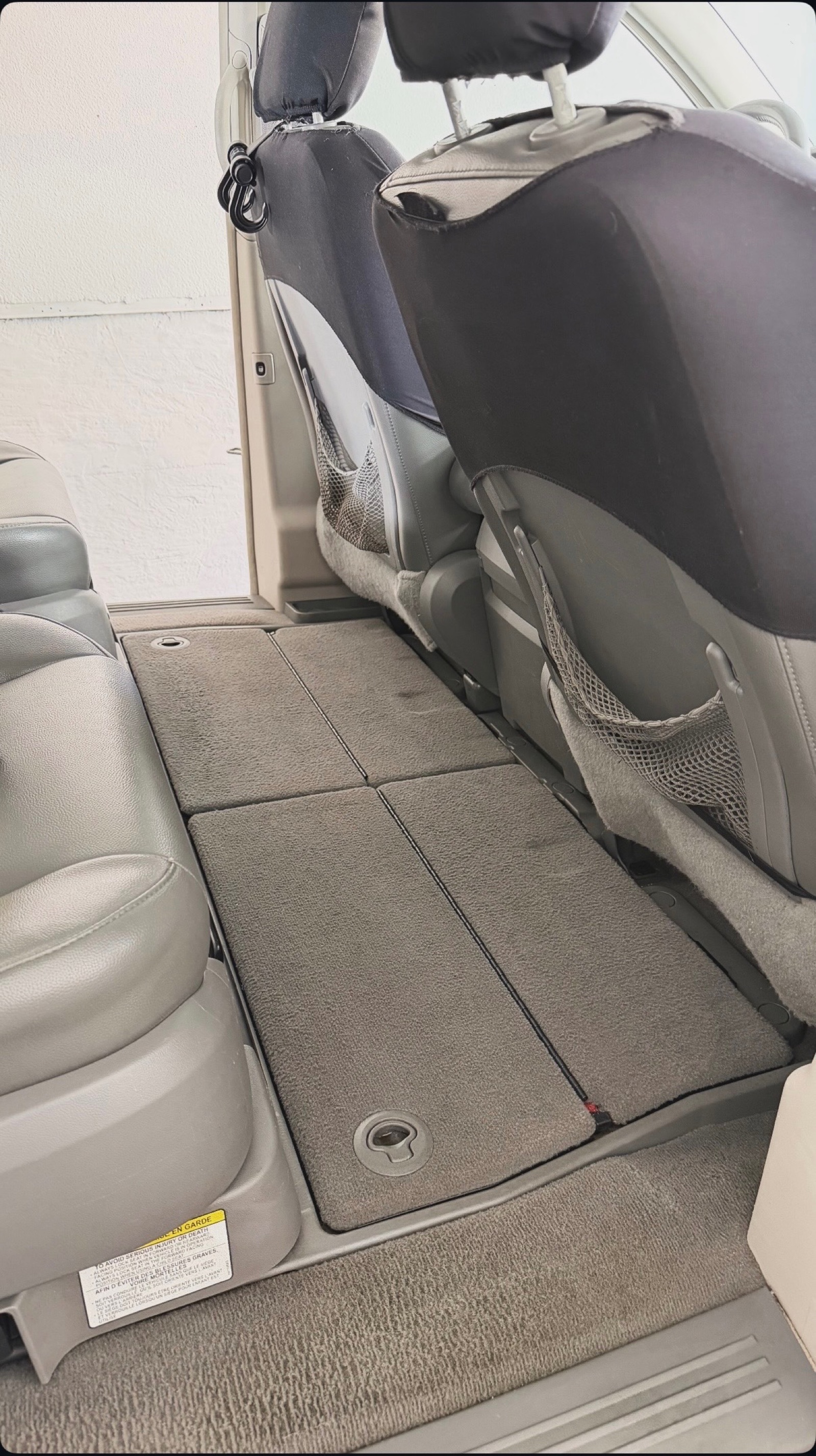 Clean truck carpet after detail